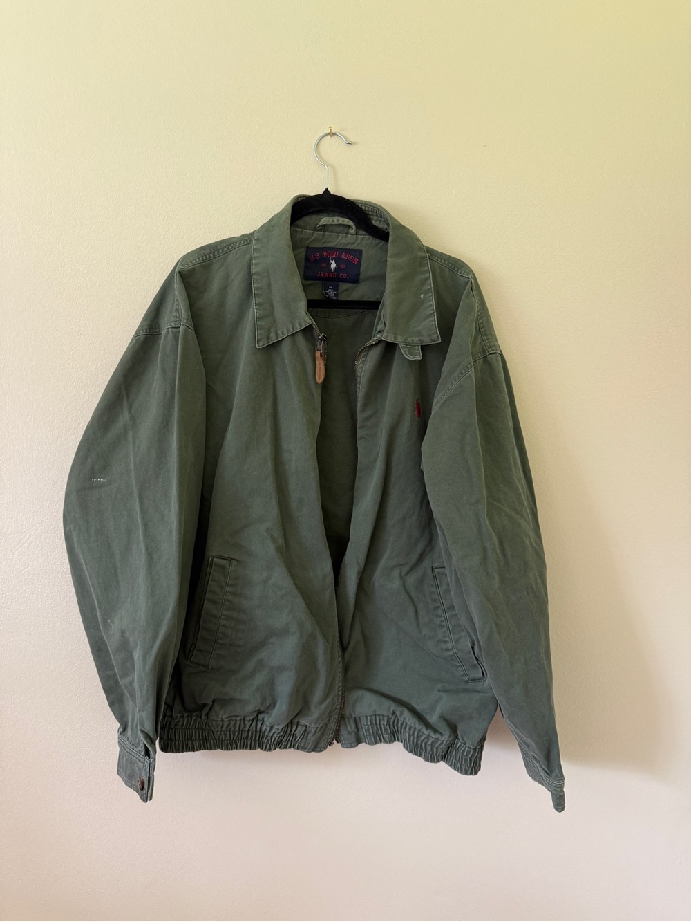 U.S. Polo Assn. Olive Green Lightweight Zip Jacket
